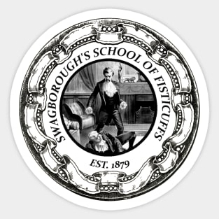 Swagborough's School or Fisticuffs Sticker